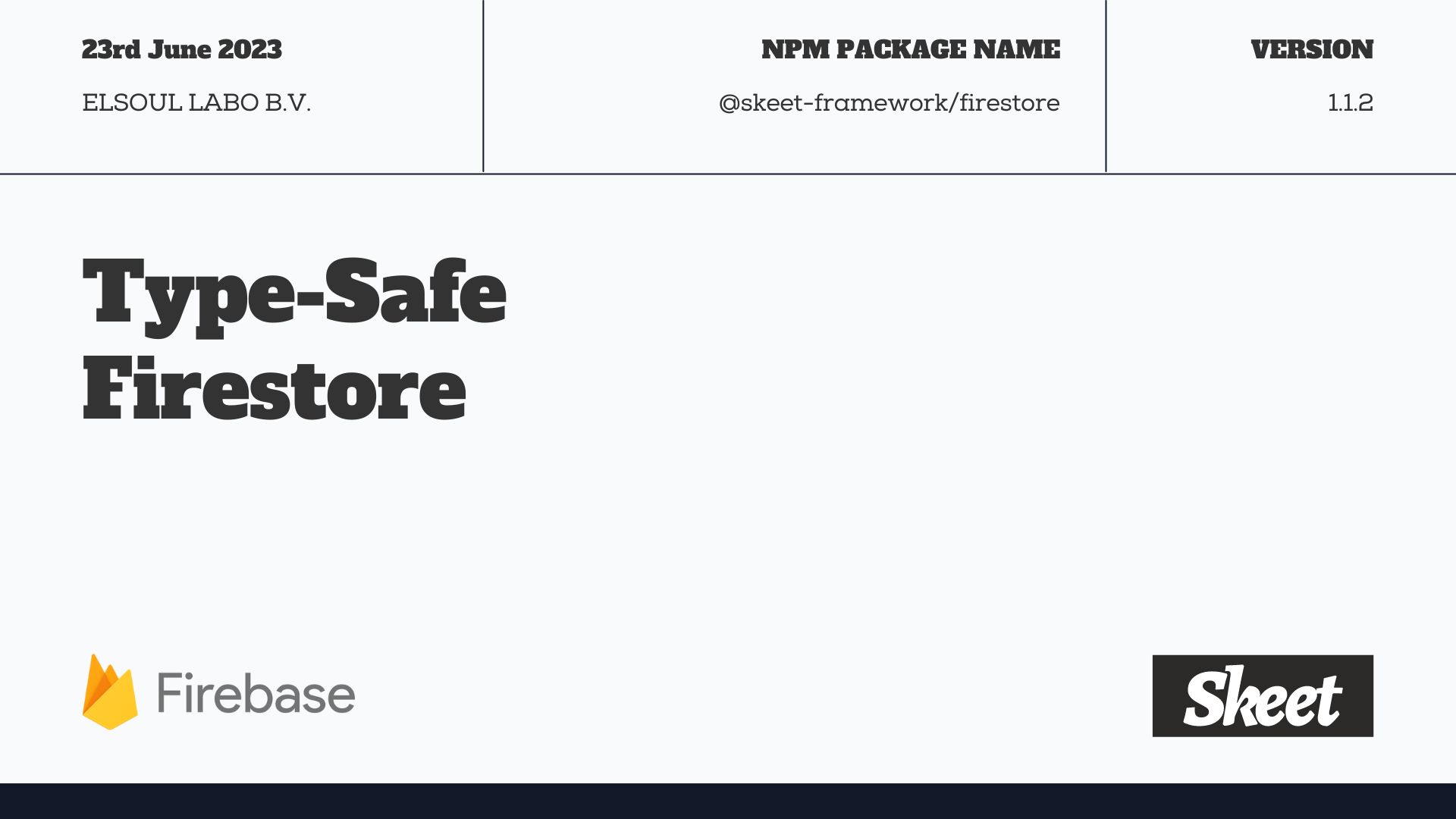 Released an open-source library that can handle Firestore, a NoSQL database, in a type-safe manner