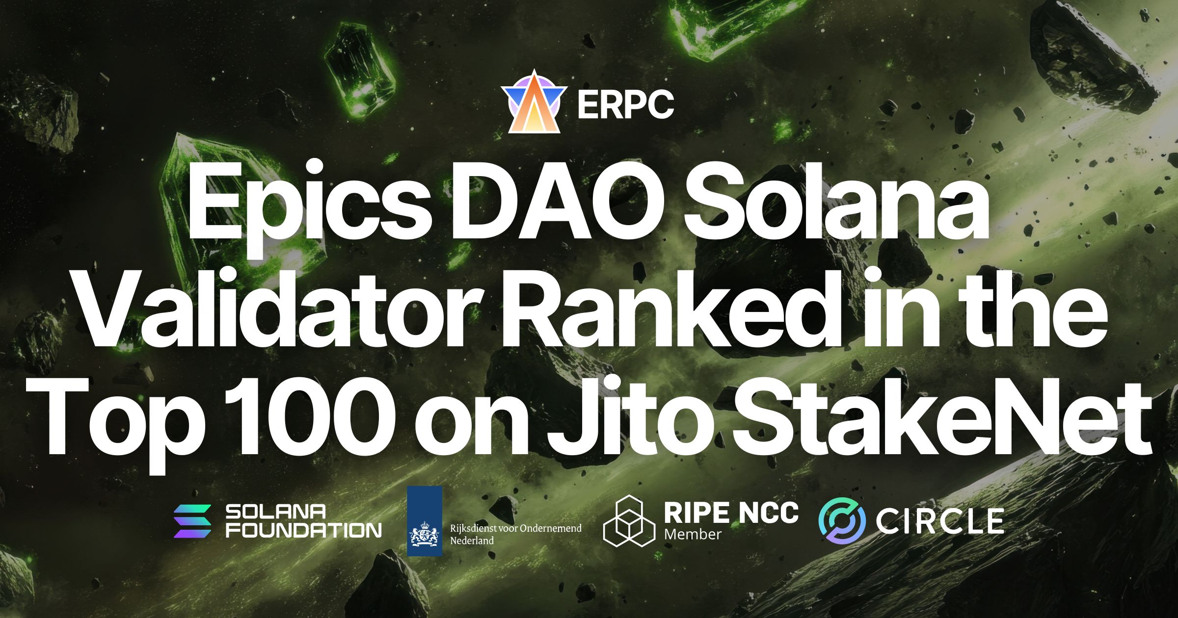 Epics DAO Solana Validator Ranked in the Top 100 on Jito StakeNet Steward. Transparent On-Chain Performance Evaluation Demonstrates the Foundation of ERPC Platform Quality