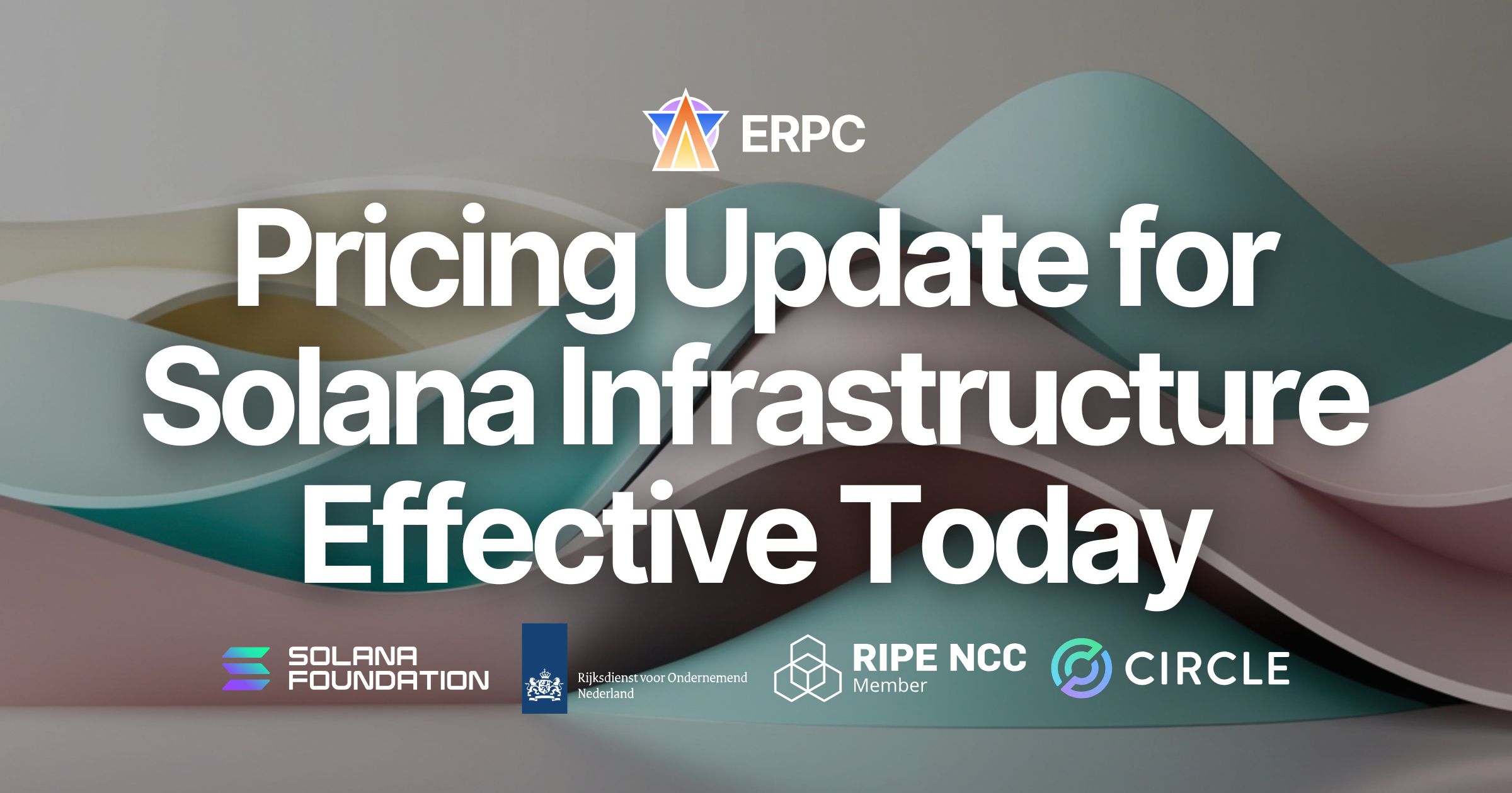 ERPC Implements Price Update for Solana Infrastructure Products Effective Today — Commitment to Premium Quality and Expansion Remains Unchanged