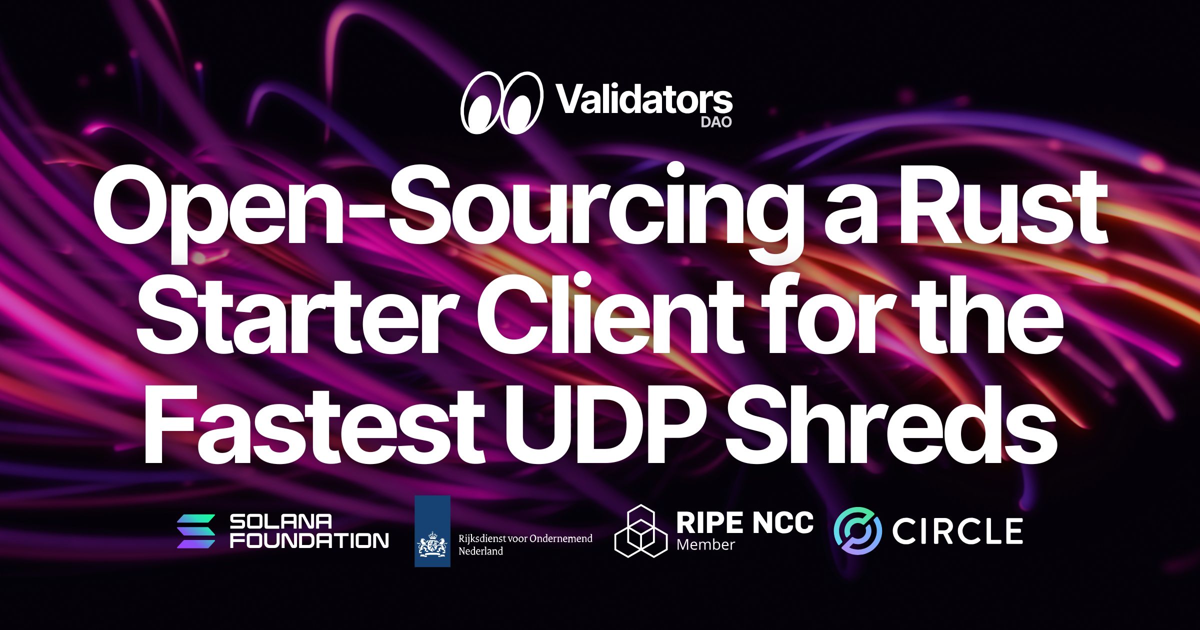 Validators DAO Releases Solana Stream SDK v1.1.1 — Open-Sourcing a Rust Starter Client for the Fastest UDP Shreds
