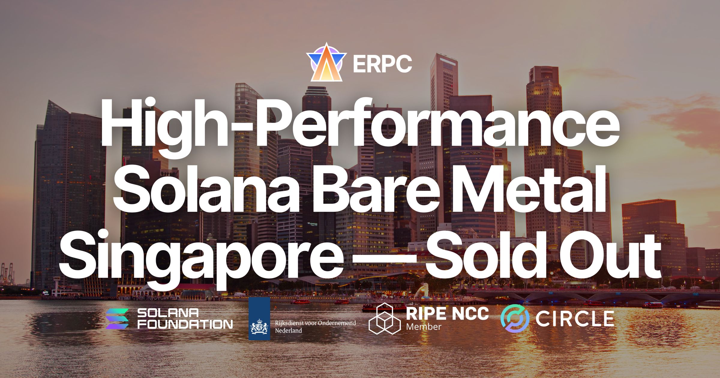 ERPC Restocks High-Performance Bare Metal Servers for Solana Applications in Singapore, Sells Out Immediately and Moves to Waitlist