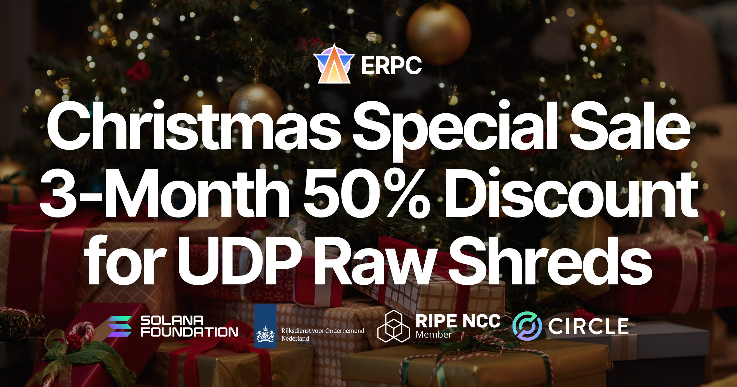ERPC Announces a 24-Hour Christmas Special Sale — 3-Month 50% Discount Coupon for Dedicated Direct Shreds (UDP Raw Shreds)