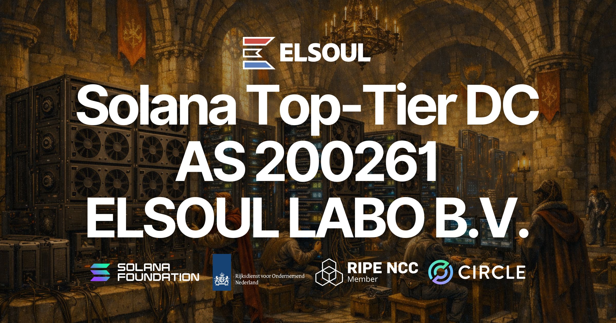 ELSOUL LABO Acquires Own ASN (AS200261) and Opens Top-Tier Data Center Dedicated to Solana — Initial Lot Sold Out, Waitlist Now Open